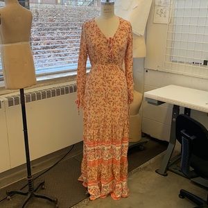 Pink Flowy Floral Maxi Dress